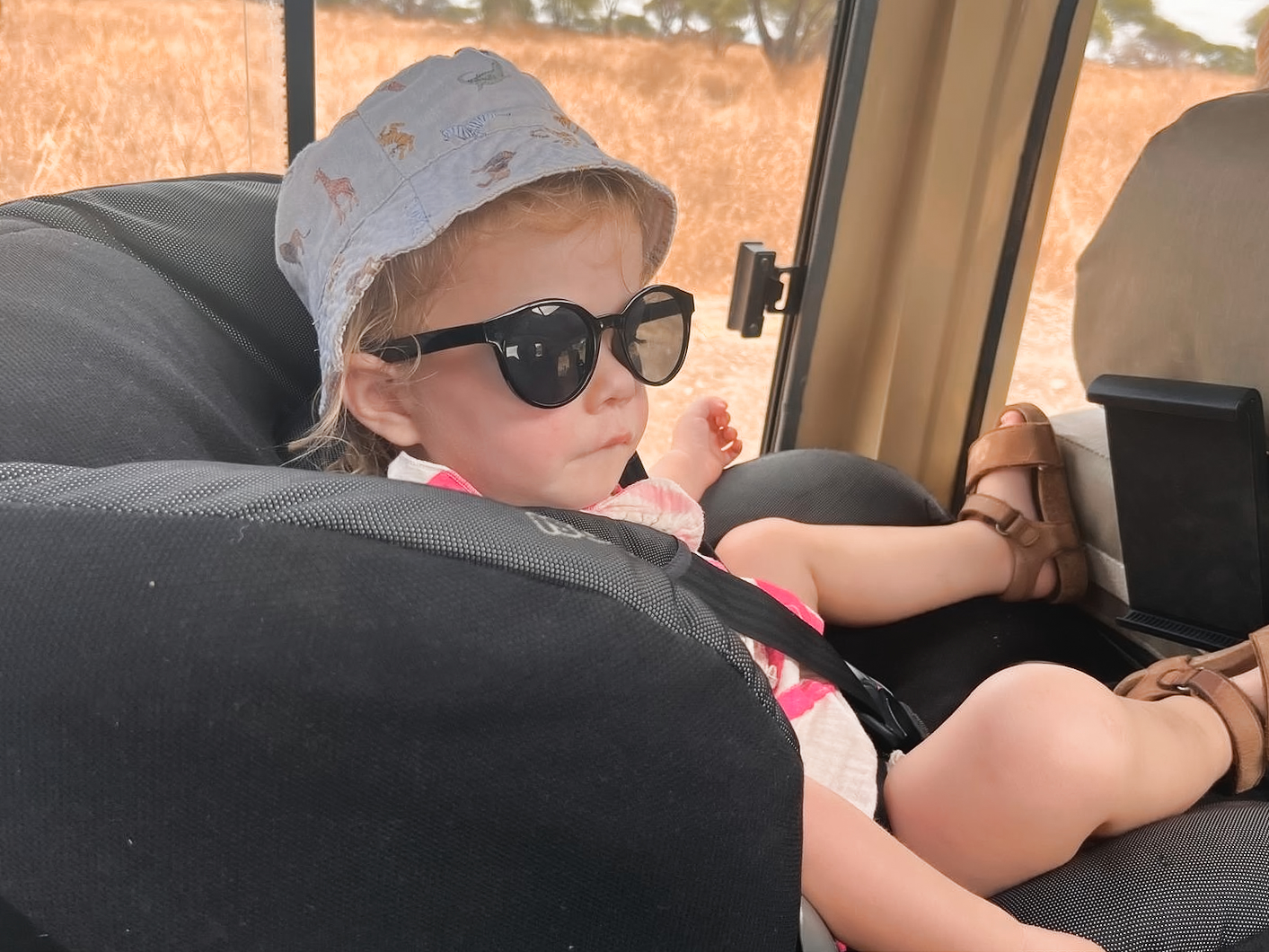 Renske all set for the game drive