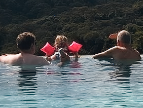 A dip in the infinity pool