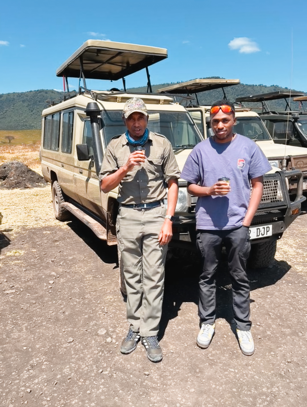 Joseph and Johnson as safari guides