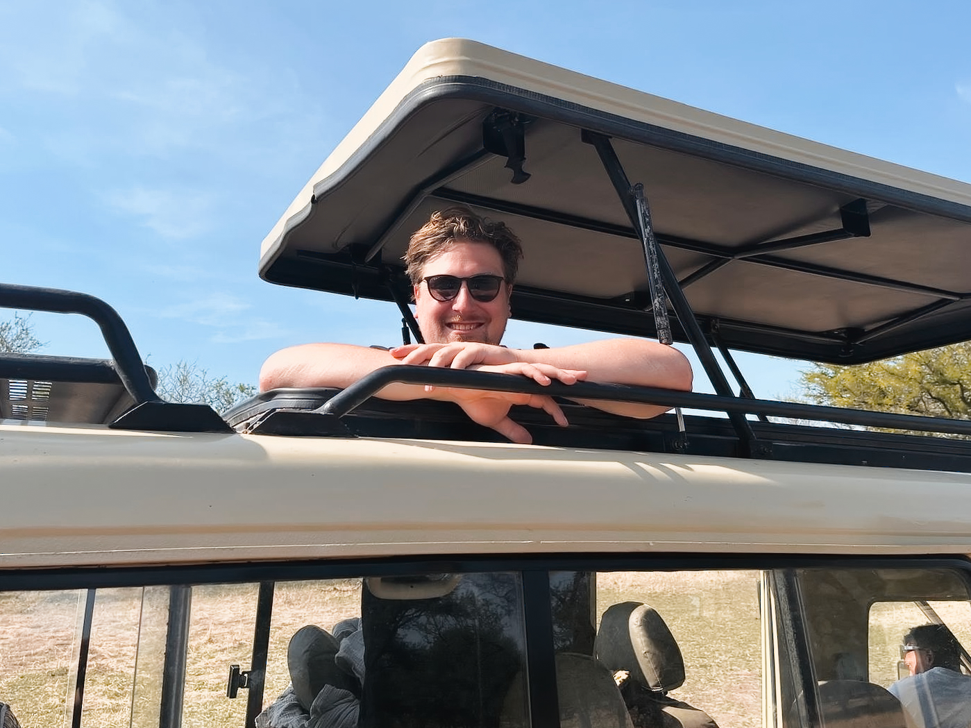 Jaap enjoying the ride