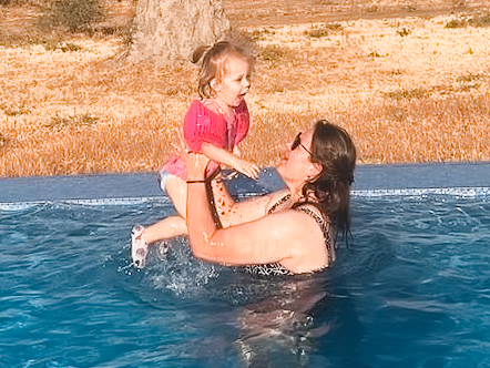 Swimming at Burunge Tented Camp