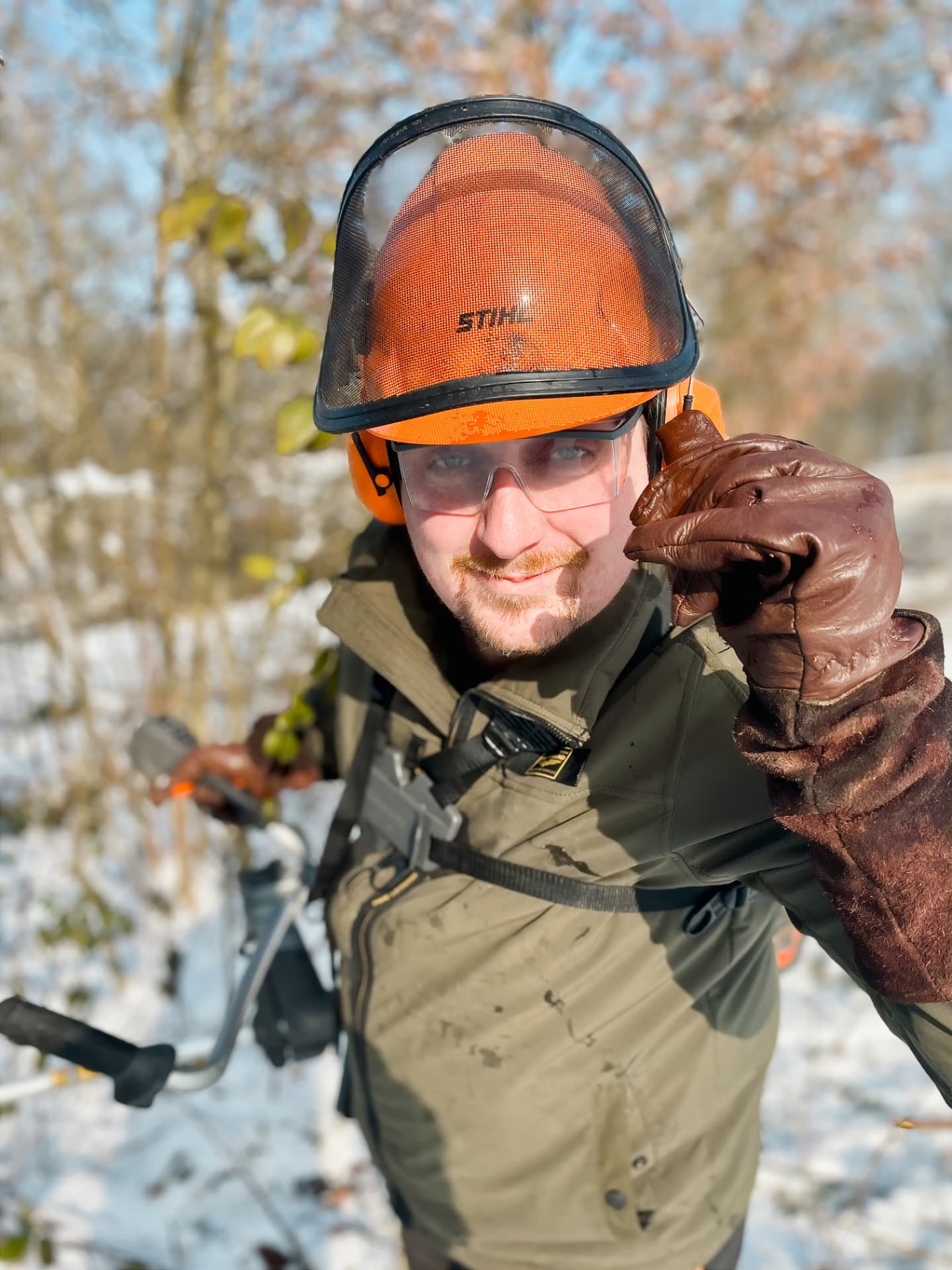 Winter maintenance with the chainsaw
