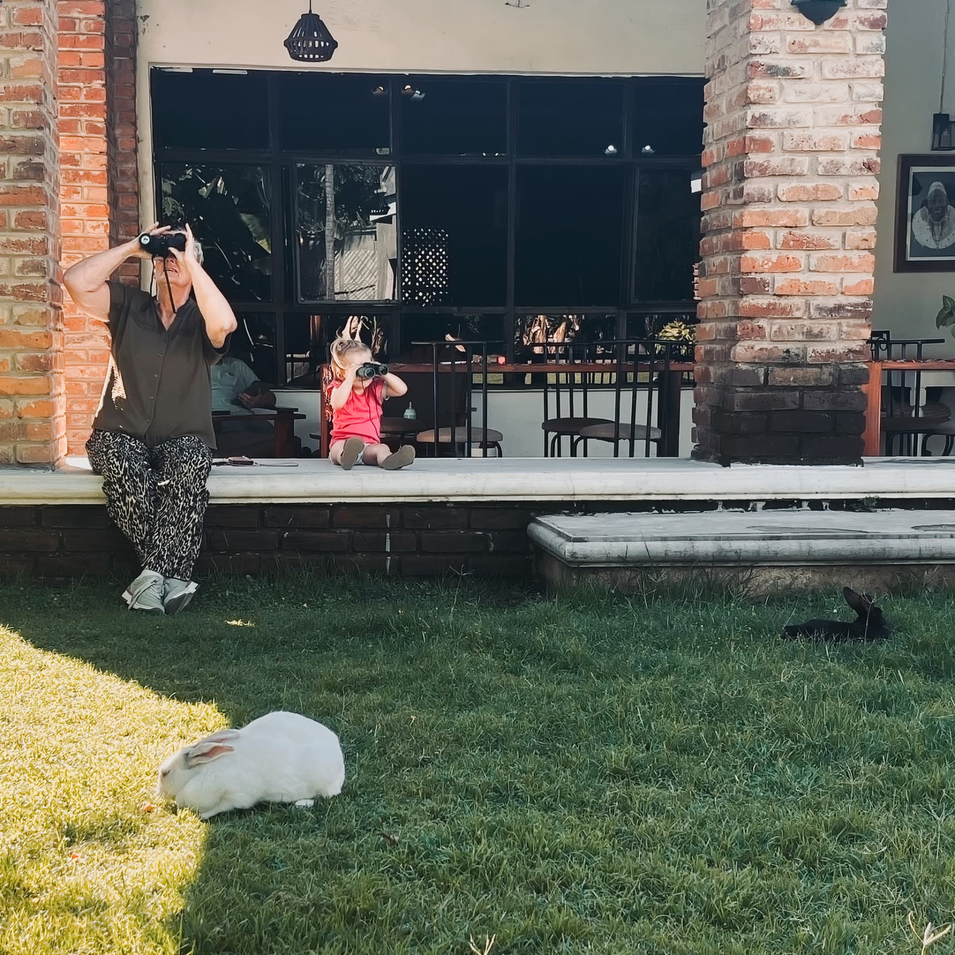 Beppe and Renske on the lookout