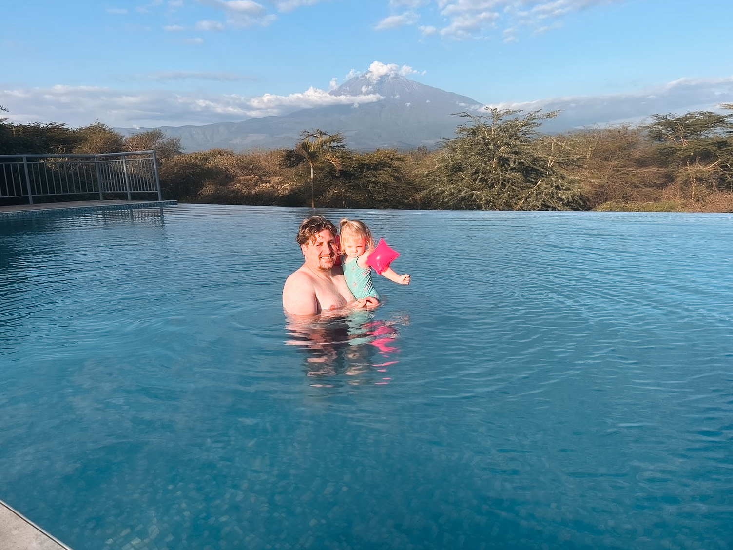 Jaap and Renske in the pool