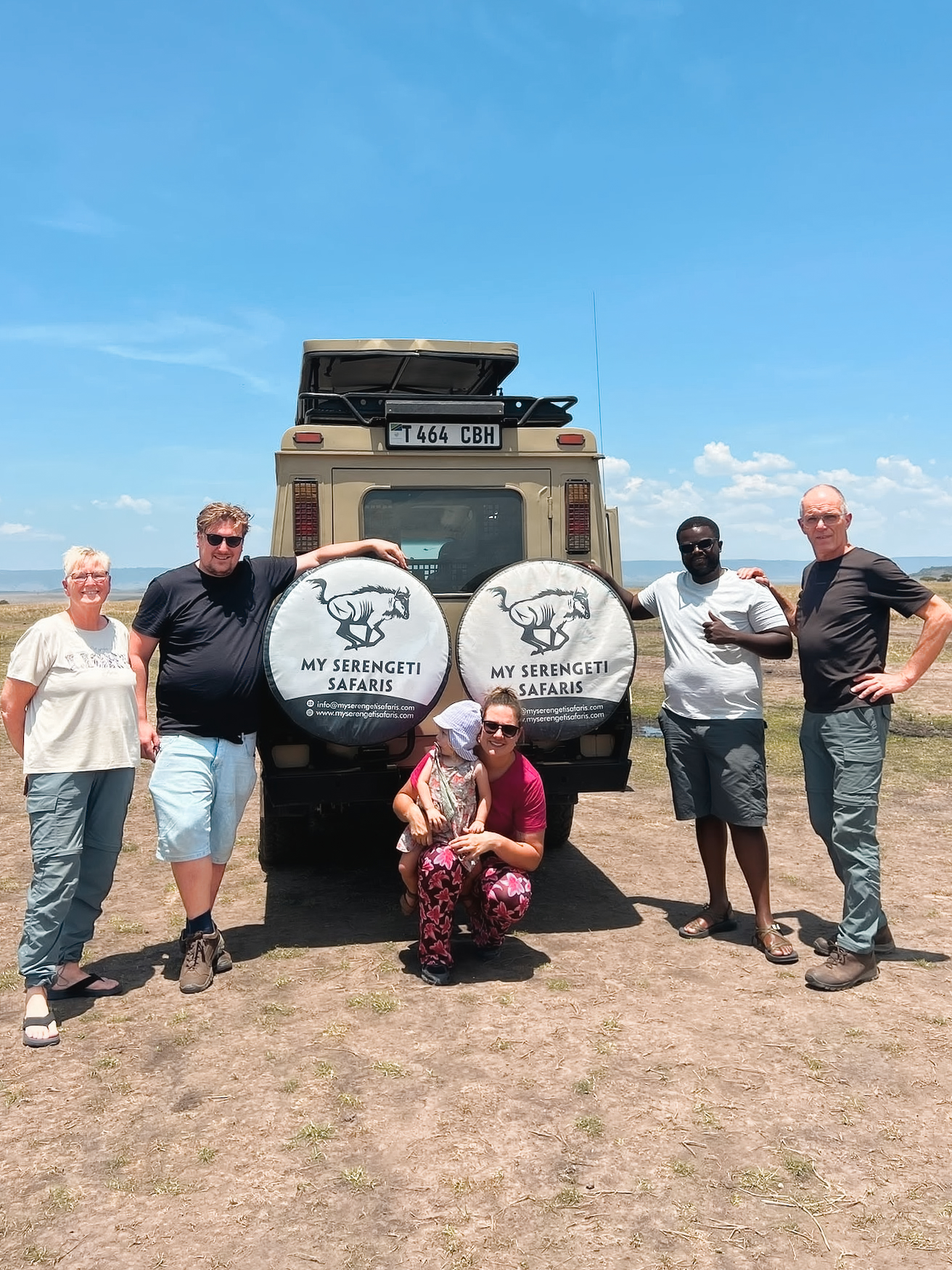 The safari crew at the jeep