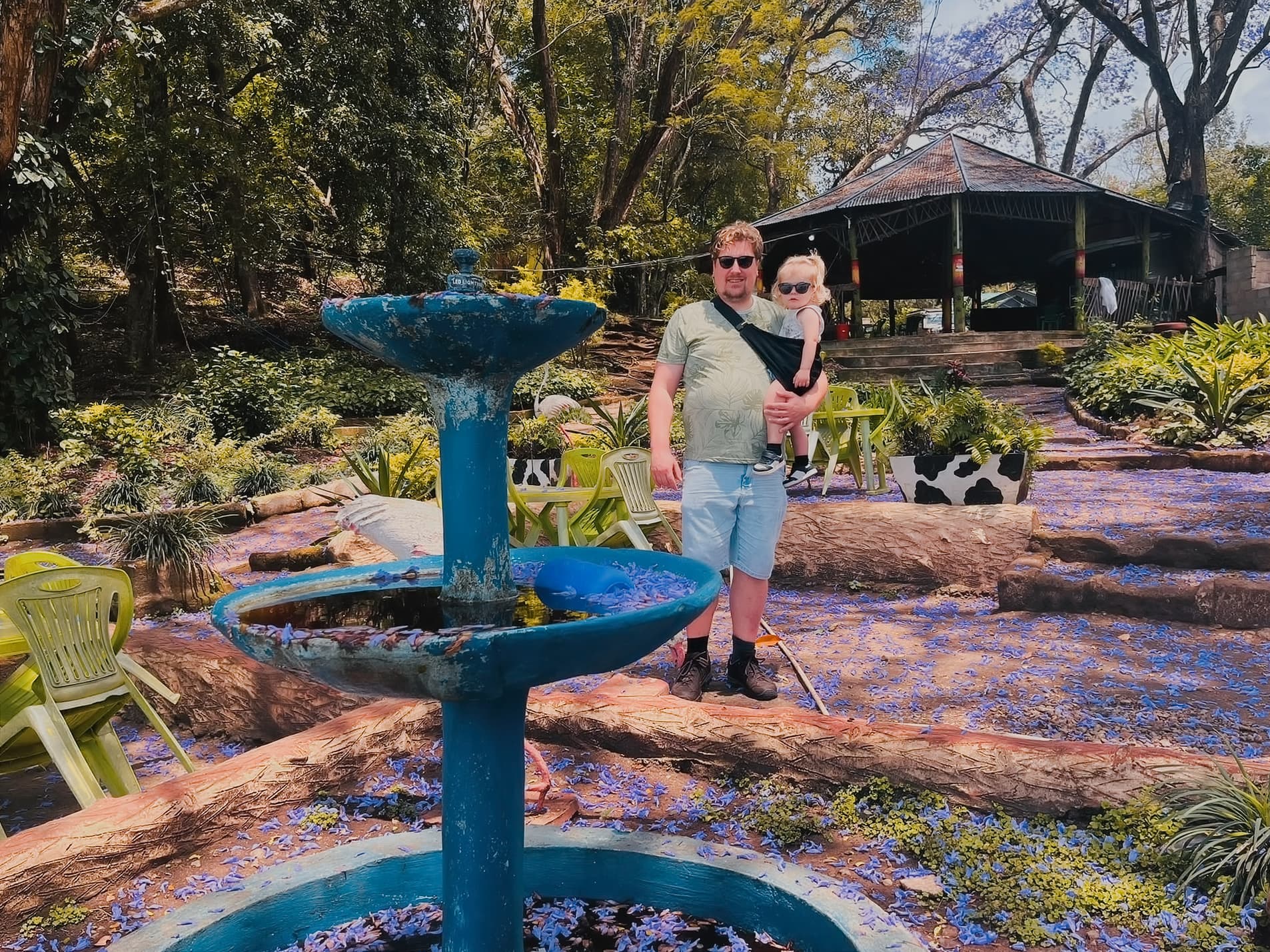 Jaap and Renske at Lake Duluti